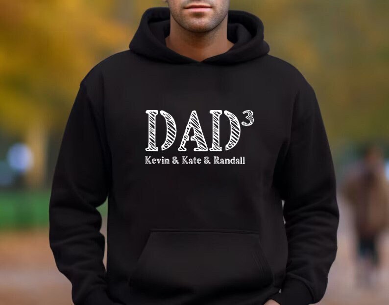 Personalized Kids Names Hoodie, Dad Gifts From Kids, Fathers Day Gifts