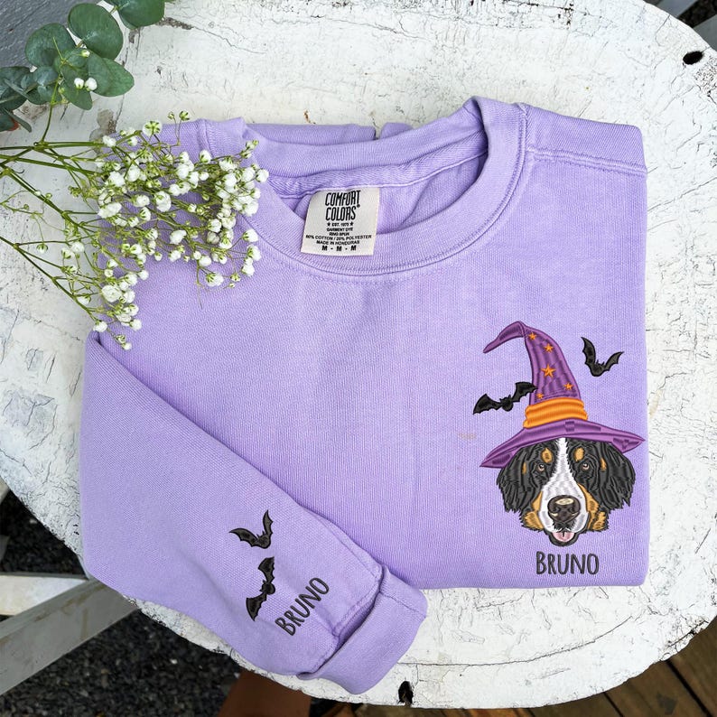 Dog Halloween Sweatshirt, Custom Pet Portrait Hoodie