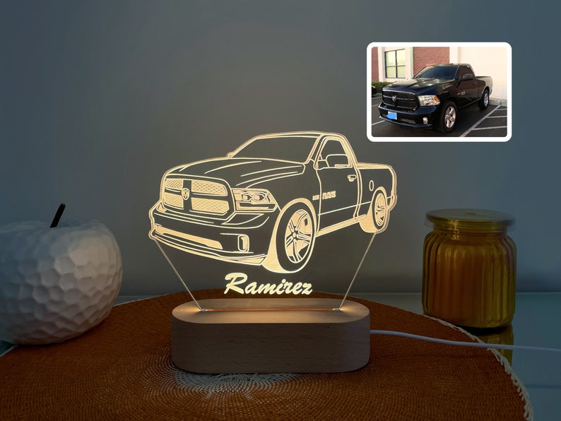 Custom 3D Car Night Light Super Car Truck Motorcycle 3D Photo Lamp