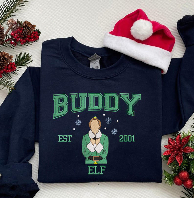 Personalized Christmas Goblin Embroidered Sweatshirt