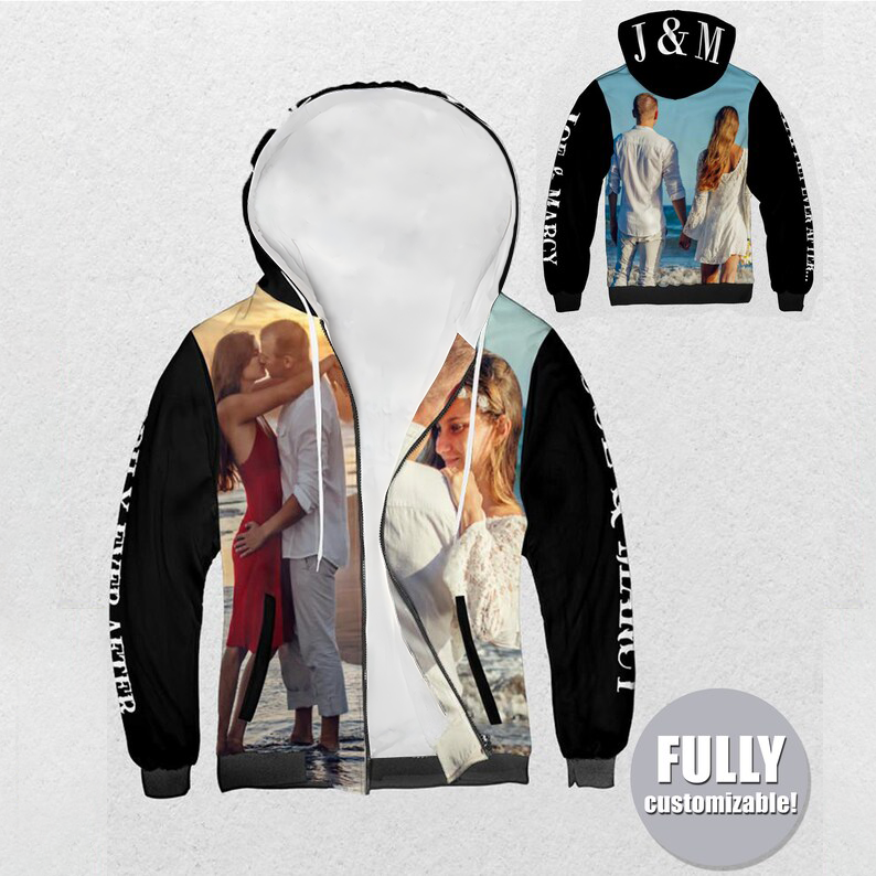 Personalized Full Zip Photo Hoodie