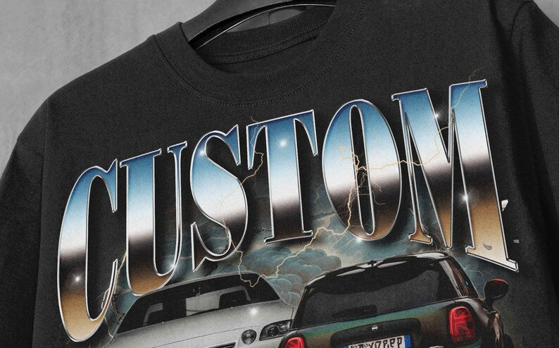 Custom Car Photo Vintage T-Shirts