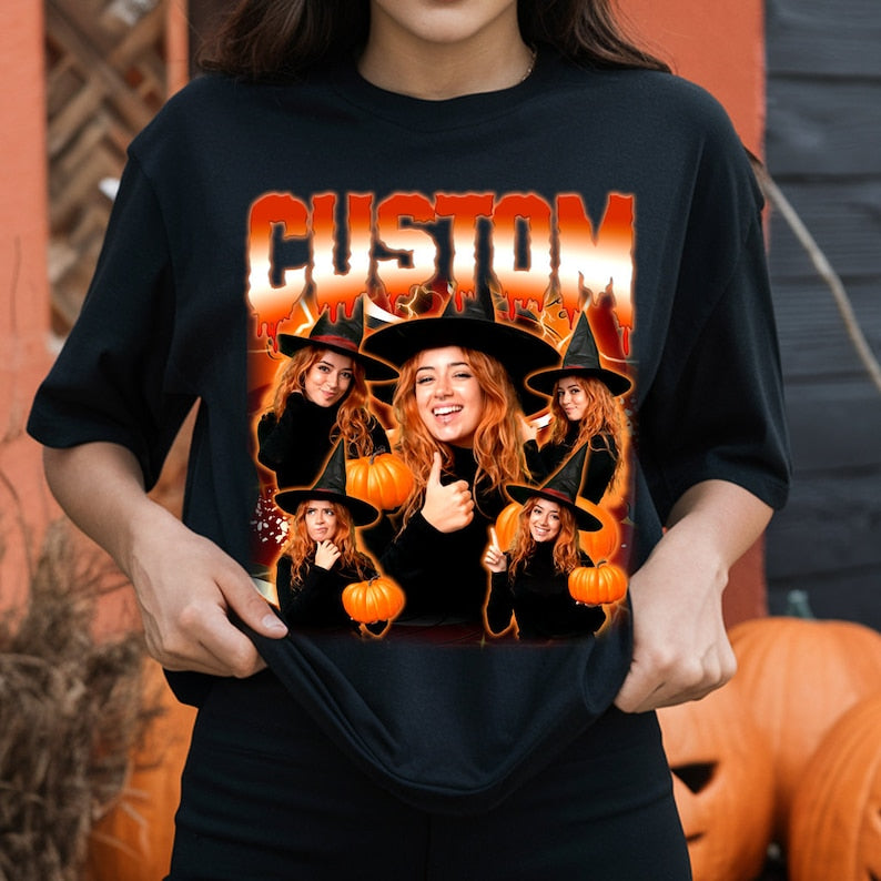 Custom Vintage Photo Halloween Tee