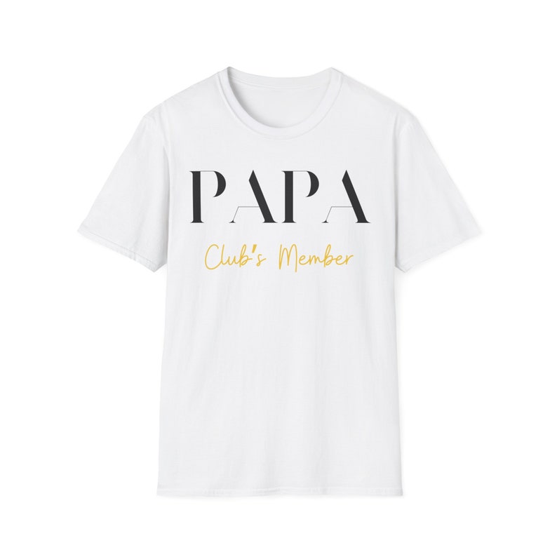 Papa Club's Member, Fathers Day T-Shirt Gift, Expecting Dad Announcement