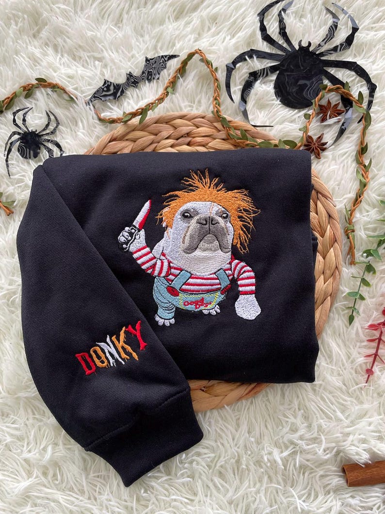 Personalized Embroidered Pet Photo Sweatshirt