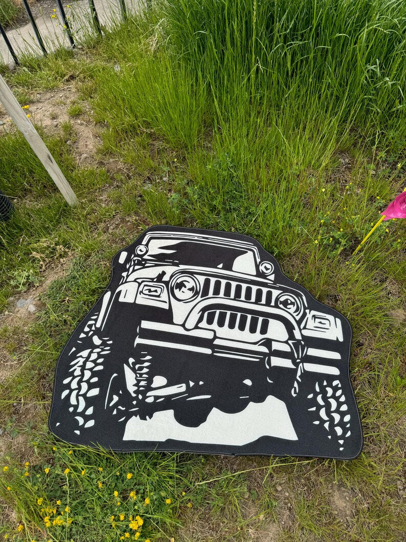 Custom Car Decor Rug