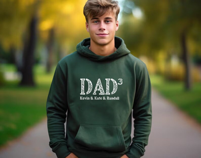 Personalized Kids Names Hoodie, Dad Gifts From Kids, Fathers Day Gifts