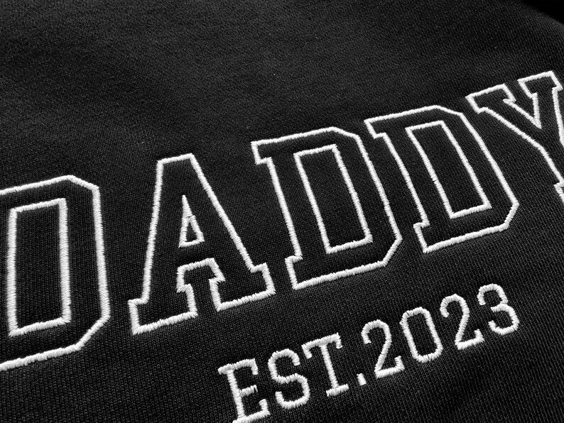 Custom Embroidered Dad Sweatshirt/Hoodie With Kids Names,Father's Day Gift