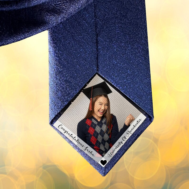 Photo Tie,Wedding gift for dad,Tie patch customizable for everything.