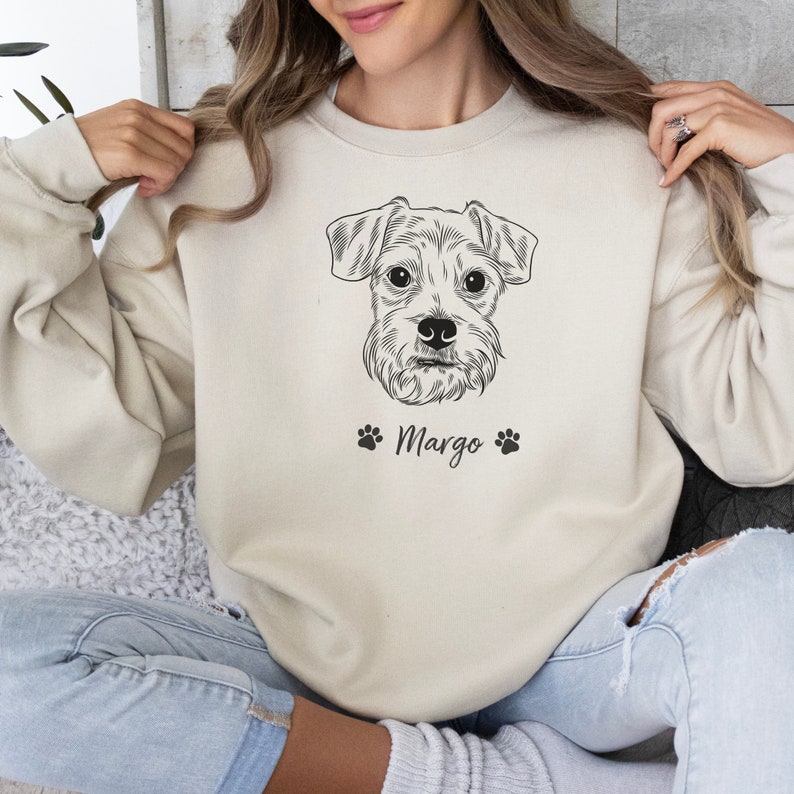 Custom Hand Drawn Pet Portrait Sweatshirt