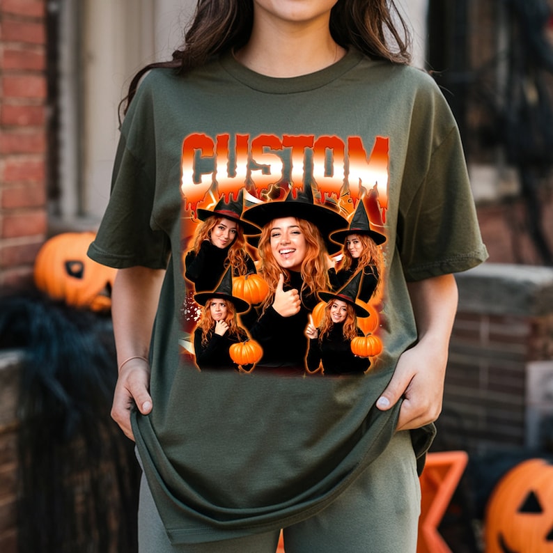 Custom Vintage Photo Halloween Tee