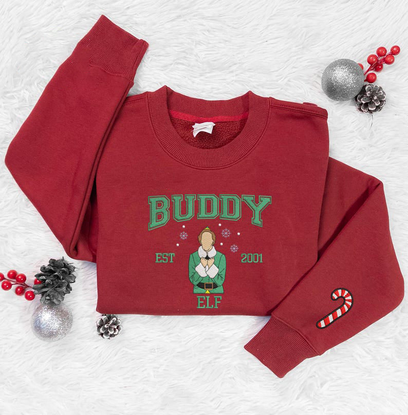 Personalized Christmas Goblin Embroidered Sweatshirt