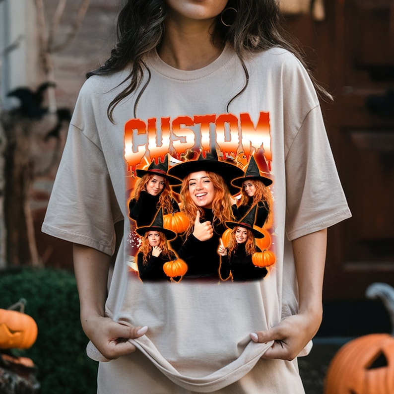 Custom Vintage Photo Halloween Tee