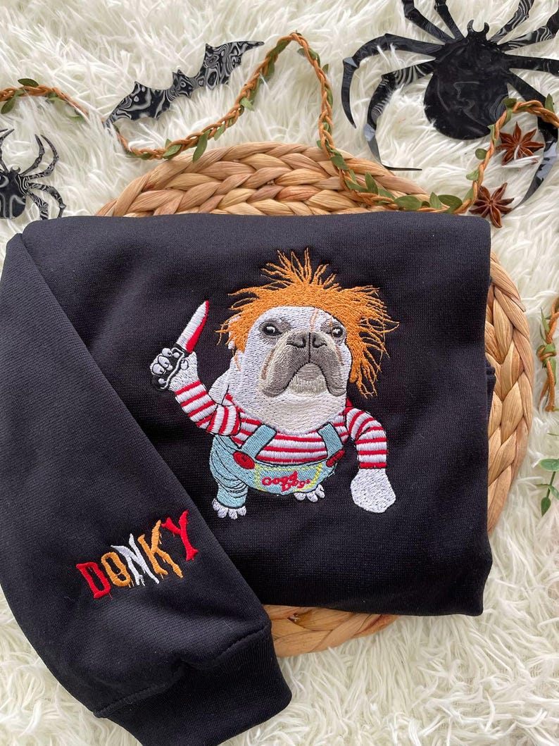 Personalized Embroidered Pet Photo Sweatshirt