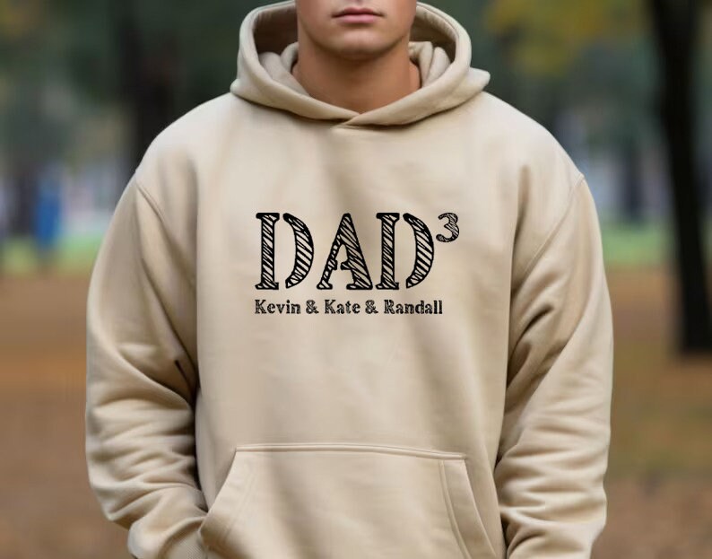 Personalized Kids Names Hoodie, Dad Gifts From Kids, Fathers Day Gifts