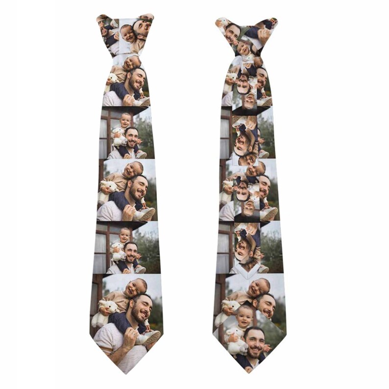 Custom Photo Ties for Dad/Him,Party Necktie,Men's Ties,Father's Day Tie