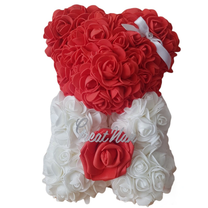 Different Colors Of Rose Teddy Bear For Mother's Day