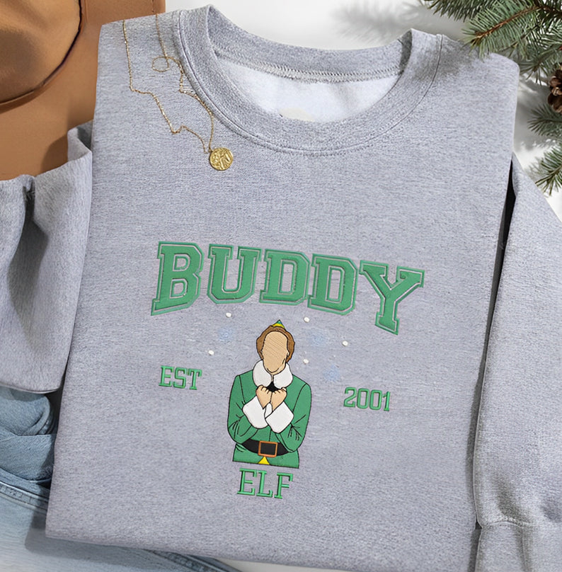 Personalized Christmas Goblin Embroidered Sweatshirt