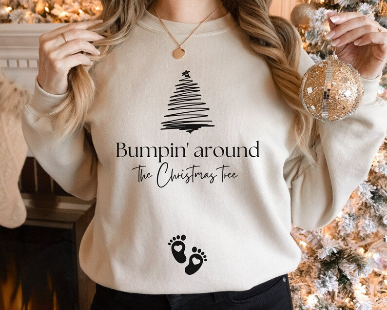 Personalized Bumpin Around The Christmas Tree Sweatshirt