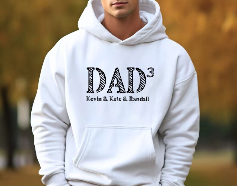 Personalized Kids Names Hoodie, Dad Gifts From Kids, Fathers Day Gifts