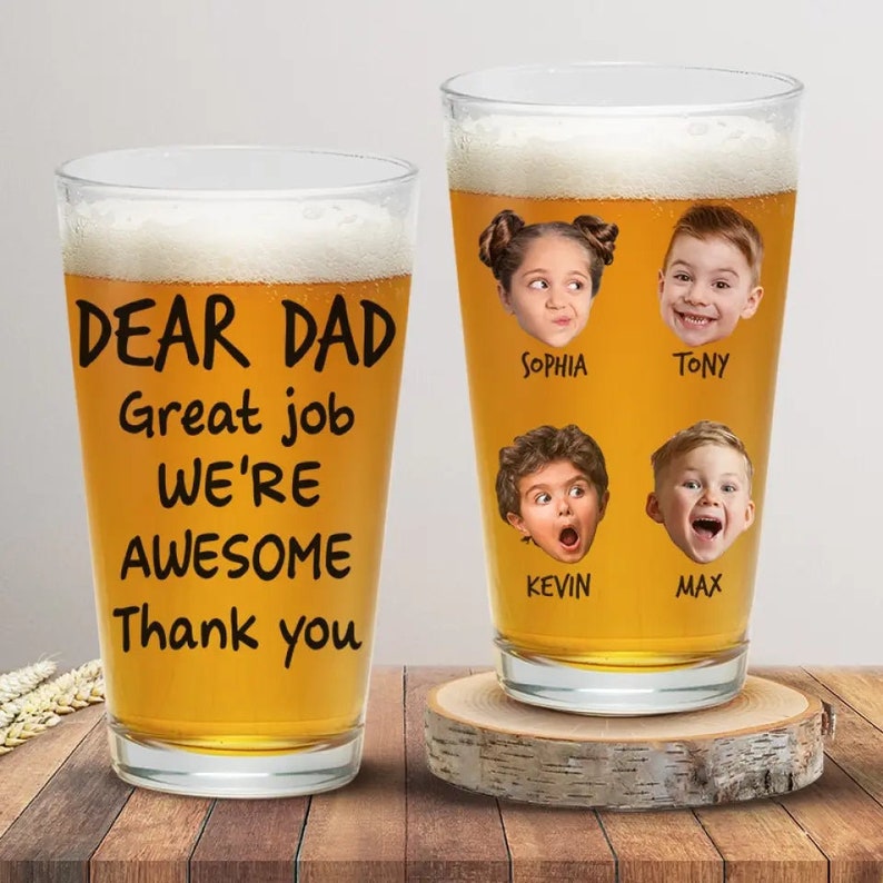 Custom Face Photo From The Reasons You Drink - Fathers Day Gift