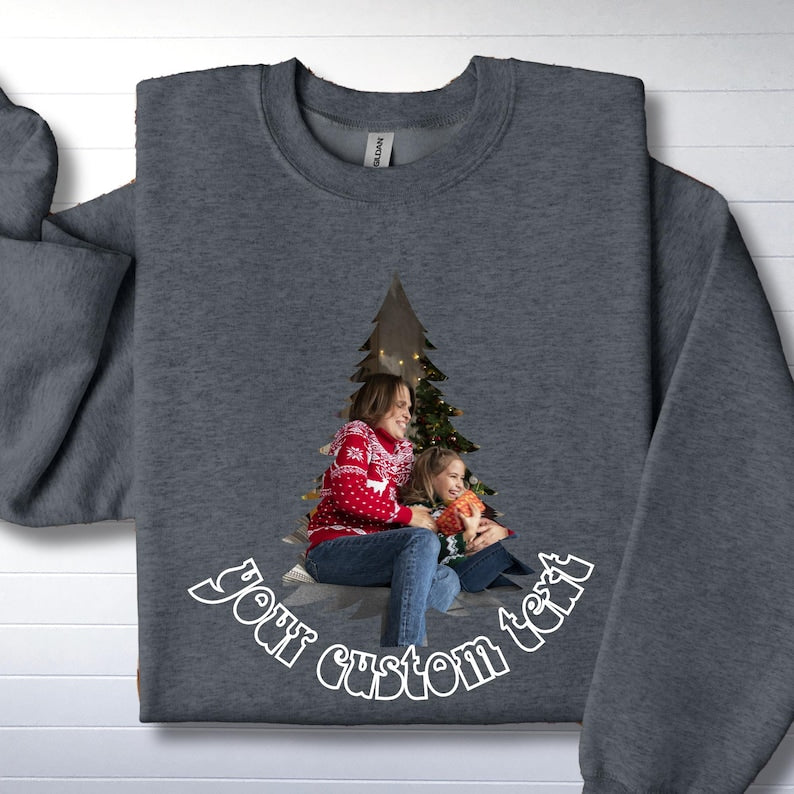 Personalized Family Photo Printing Sweatshirt