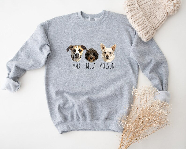 Personalized Pet Sweatshirt, Gift for Pet Lover