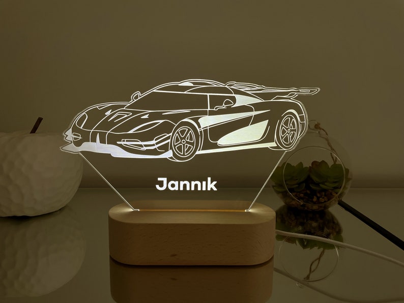 Custom 3D Car Night Light Super Car Truck Motorcycle 3D Photo Lamp