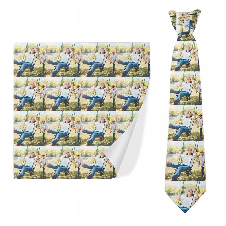 Custom Photo Ties for Dad/Him,Party Necktie,Men's Ties,Father's Day Tie