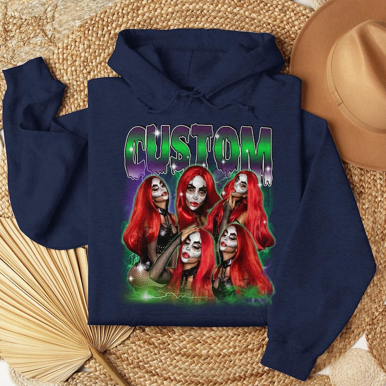 Custom Girl Friend Photo Halloween Vintage Tee/Sweatshirts