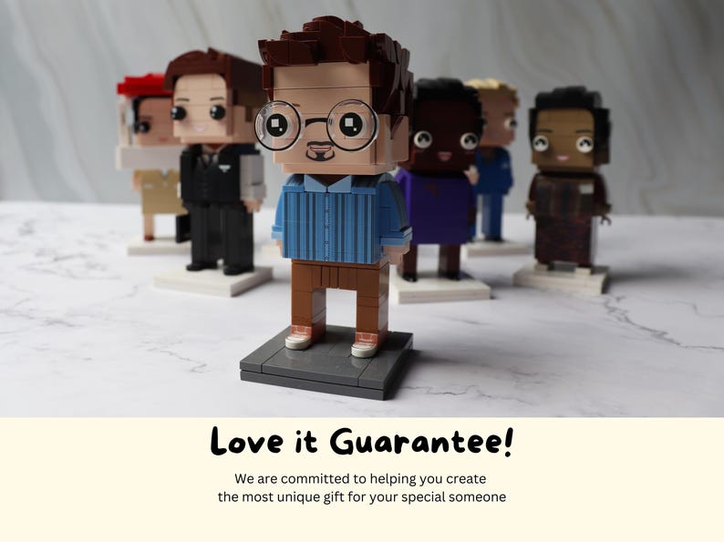 Personalized Brick Buddies Gift, Custom Brick Figure From Photo