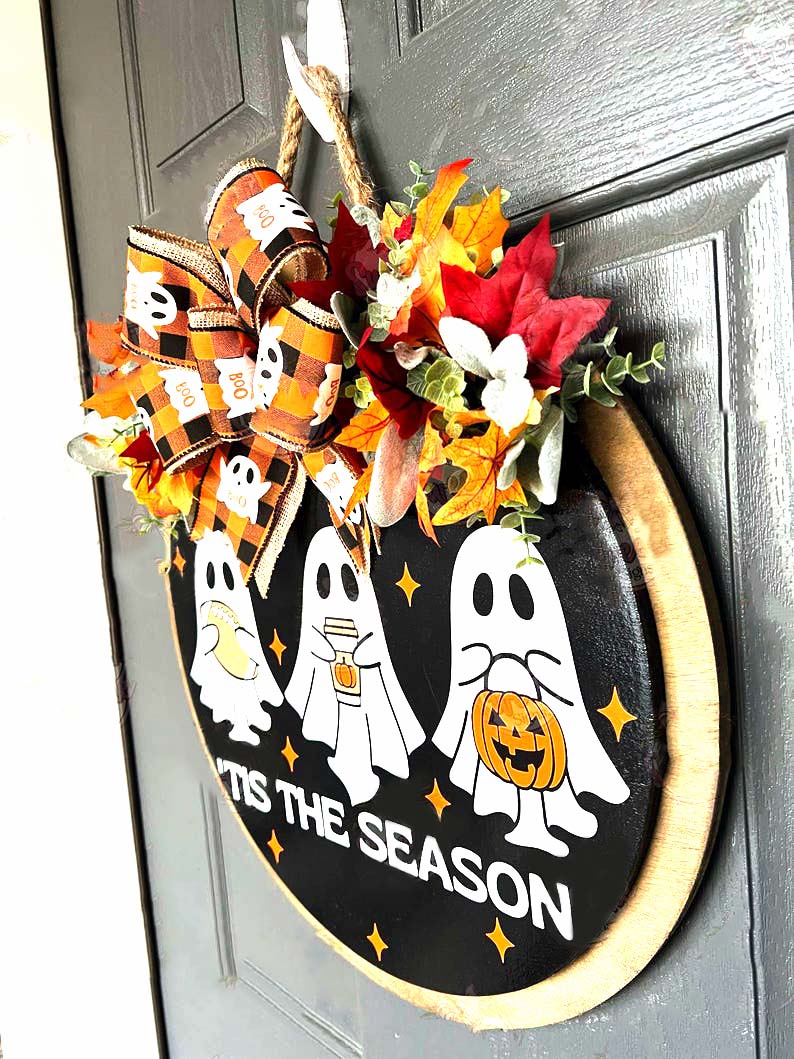 Tis The Season Halloween 3D Front Door Decor