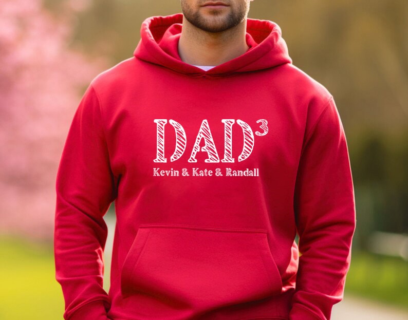 Personalized Kids Names Hoodie, Dad Gifts From Kids, Fathers Day Gifts