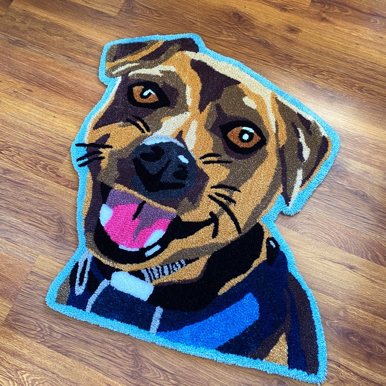 Custom Animal Portraits Tufted Rug