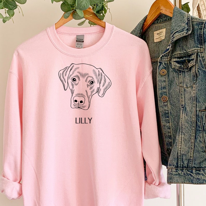 Custom Hand Drawn Pet Portrait Sweatshirt