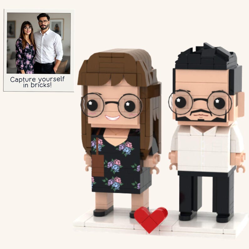 Personalized Brick Minifigures, Customizable Gifts For Boyfriend