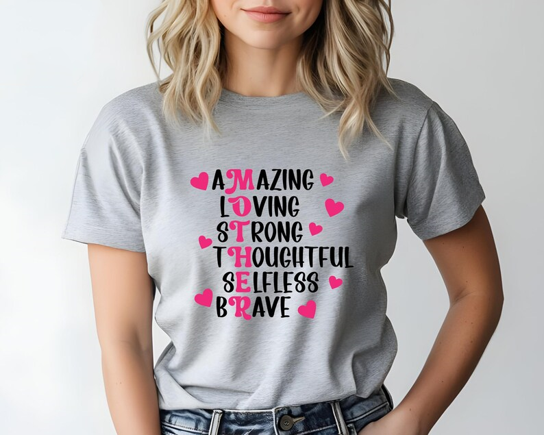 Custom Amazing, Loving, Strong, Thoughtful, Selfless Brave Mother's Day Gift