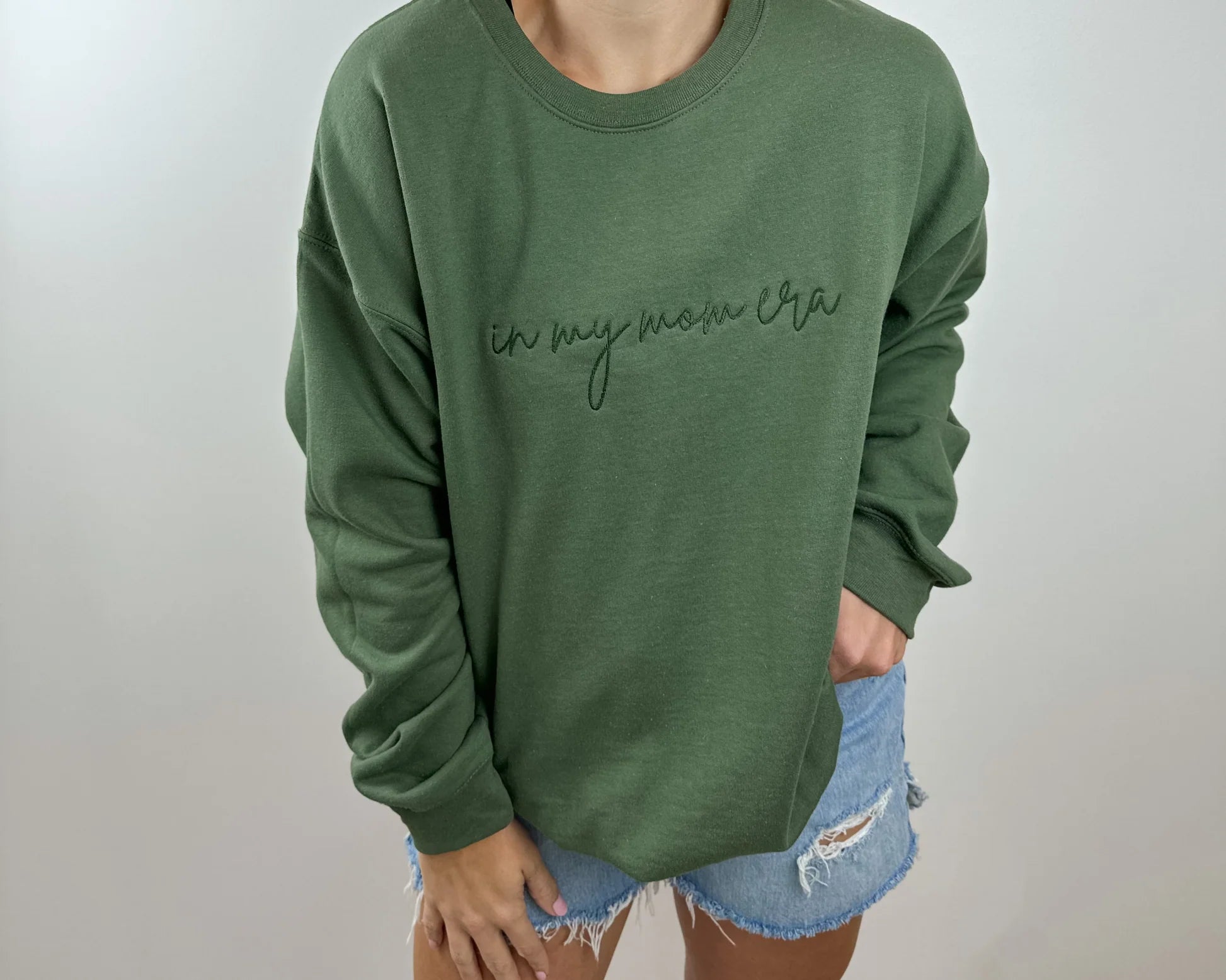 IN MY MOM ERA Embroidery/Printing Sweatshirt - Perfect Gift For Mom