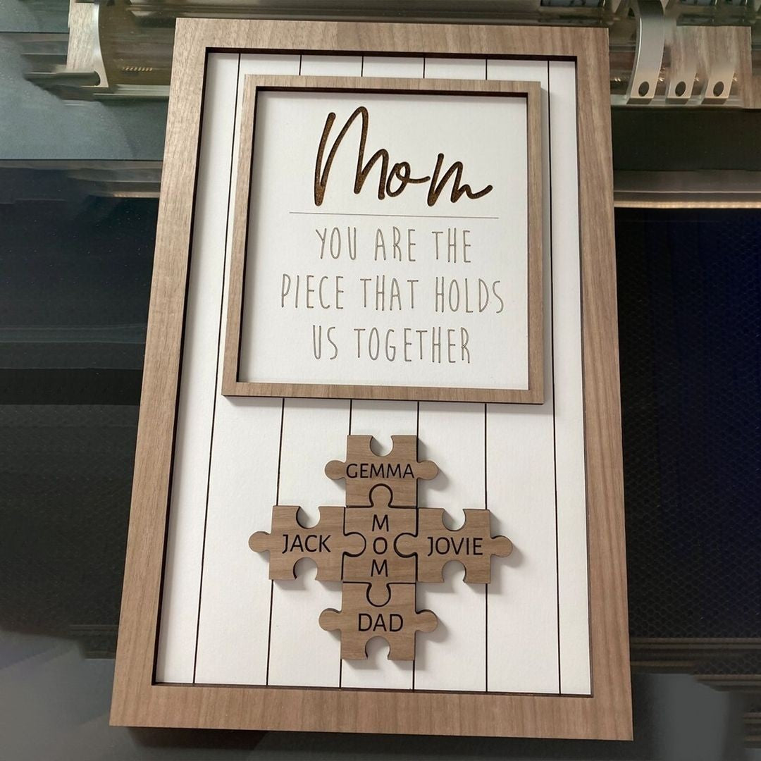 Custom Wooden Puzzle Sign Mother's Day  Gift For Mom