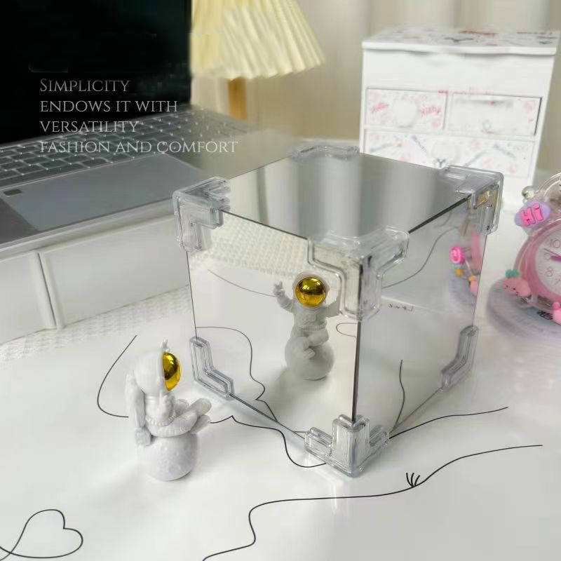 Handmade DIY Tulip Flower Magic Cube Mirror Night Light