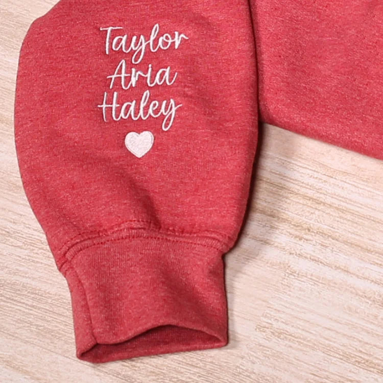 Personalized Mama Embroidered Sweatshirt With Date & Name, Mother's Day Gift