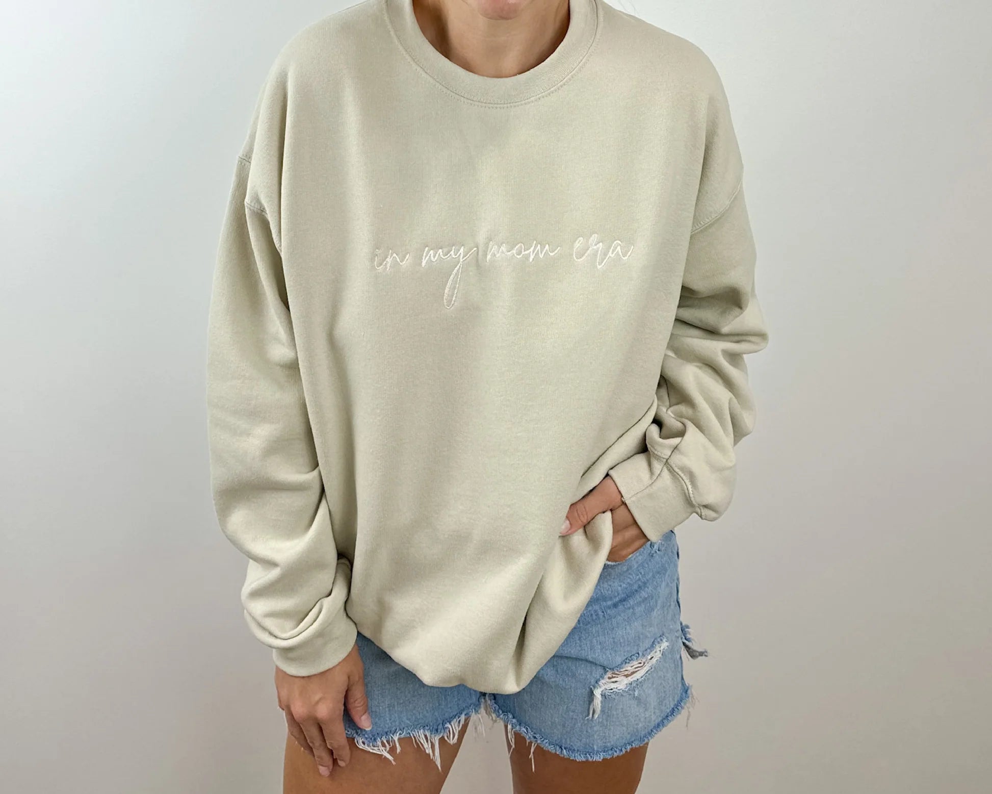 IN MY MOM ERA Embroidery/Printing Sweatshirt - Perfect Gift For Mom