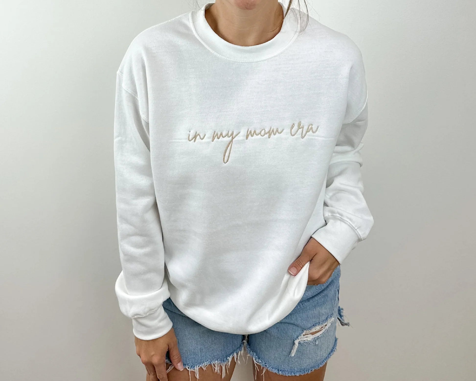 IN MY MOM ERA Embroidery/Printing Sweatshirt - Perfect Gift For Mom