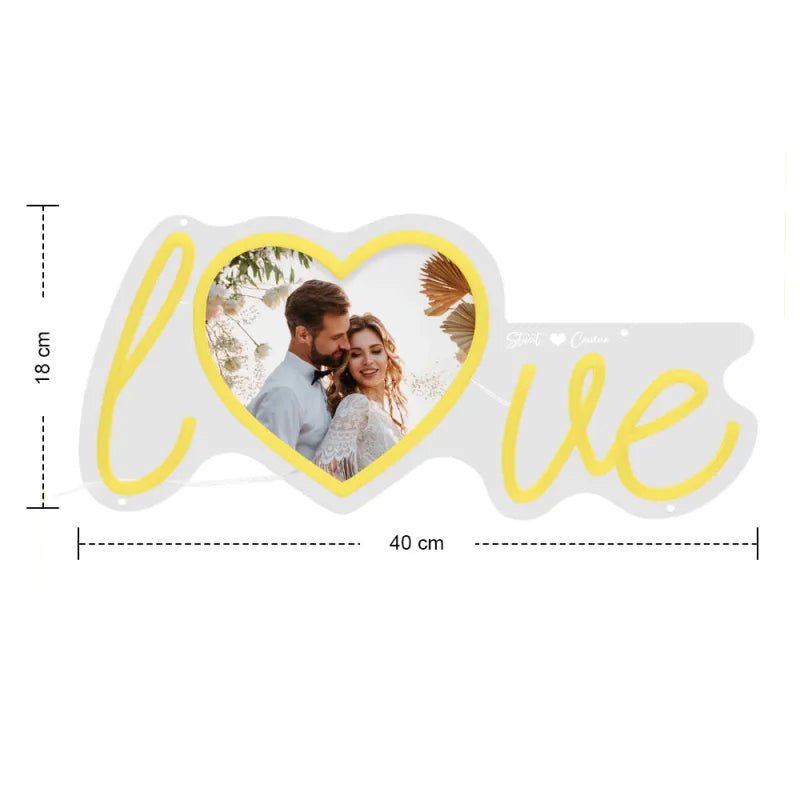 Anniversary Gifts Custom Love Neon Signs Personalized Photo LED Neon Lights