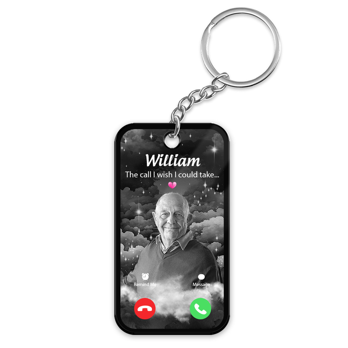 The Call I Wish I Could Take Memorial Sympathy Gift Personalized Acrylic Keychain