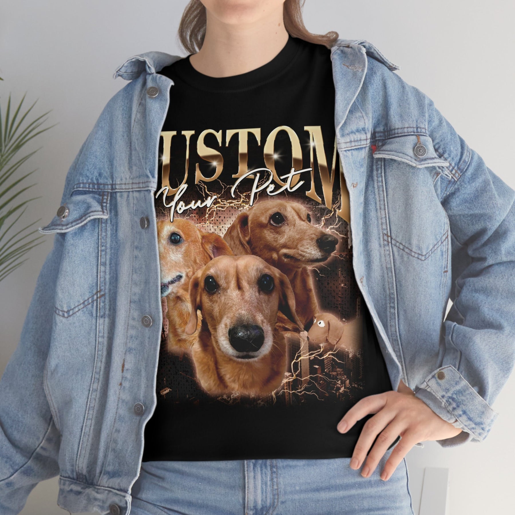 Custom Photo Vintage Tee For Pet Lover T-shirt-Sweatshirt-Hoodie