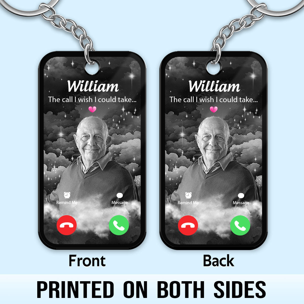 The Call I Wish I Could Take Memorial Sympathy Gift Personalized Acrylic Keychain