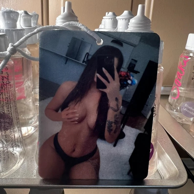 🌶️Custom Spicy Photo Car Air Freshener – Perfect Gift for Your Man