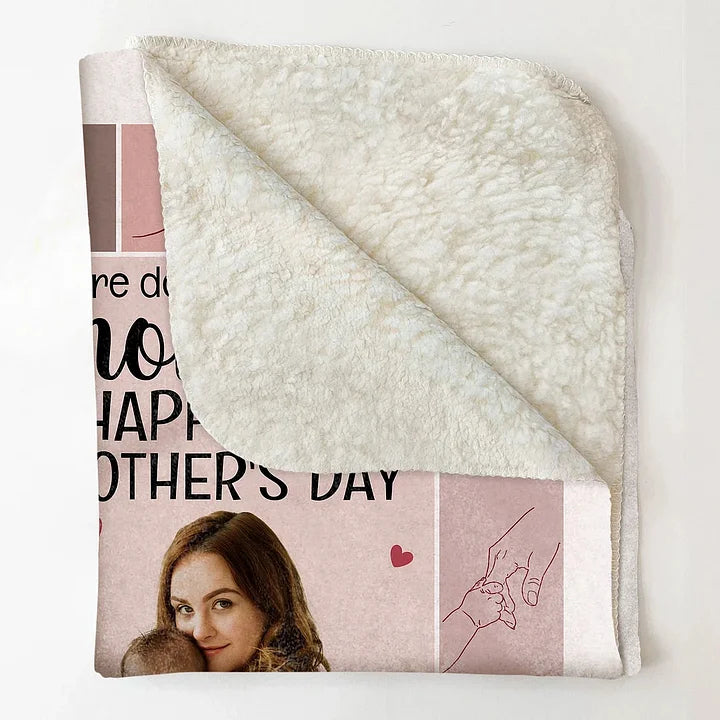 Happy 1St Mother's Day - Personalized Photo Blanket Popular Now