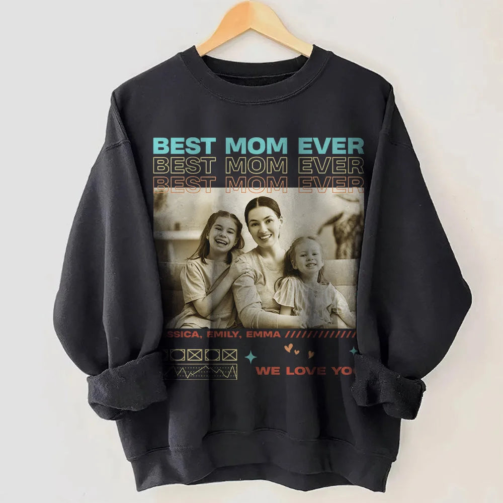 Klamay™ Unique Custom Photo Tee 💗 Crewneck 💗 Hoodie For Mother's Day Gift (Customized free)